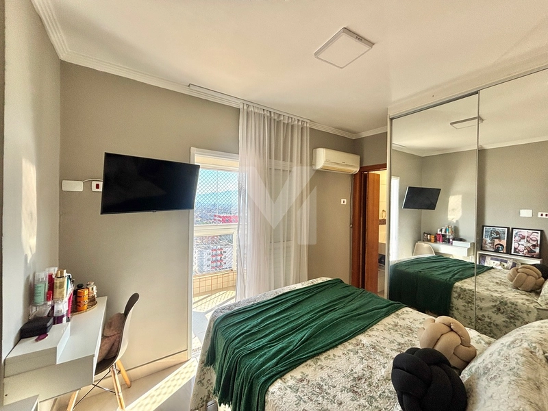 Andar alto e vista livre, esse apartamento há 300m da praia é pra você: 16ª foto da galeria de imagens do imóvel