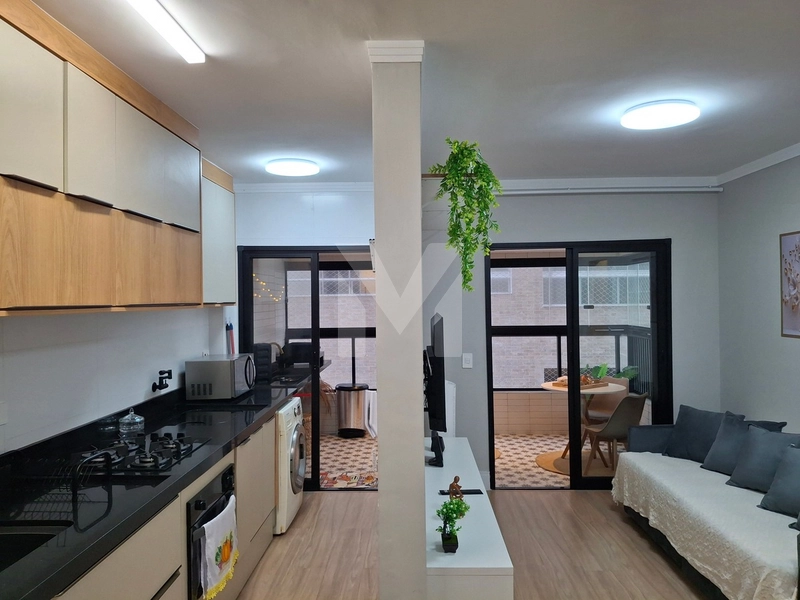 Lindo apartamento decorado de um dormitório por R$ 480 mil e vista mar: 6ª foto da galeria de imagens do imóvel
