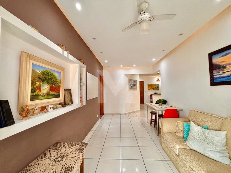 Apartamento mobiliado há 200m do Mar no bairro TUPI em Praia Grande-SP: 5ª foto da galeria de imagens do imóvel