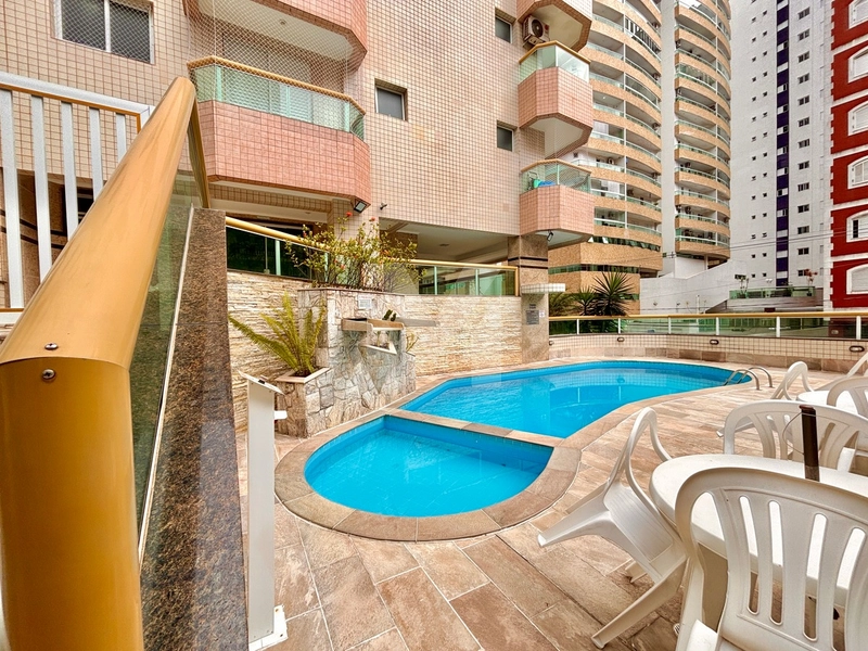 Apartamento mobiliado há 200m do Mar no bairro TUPI em Praia Grande-SP: 21ª foto da galeria de imagens do imóvel