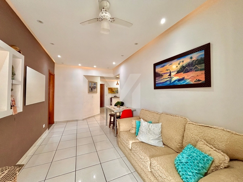 Apartamento mobiliado há 200m do Mar no bairro TUPI em Praia Grande-SP: 6ª foto da galeria de imagens do imóvel