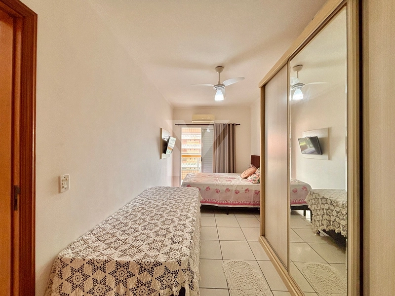 Apartamento mobiliado há 200m do Mar no bairro TUPI em Praia Grande-SP: 13ª foto da galeria de imagens do imóvel
