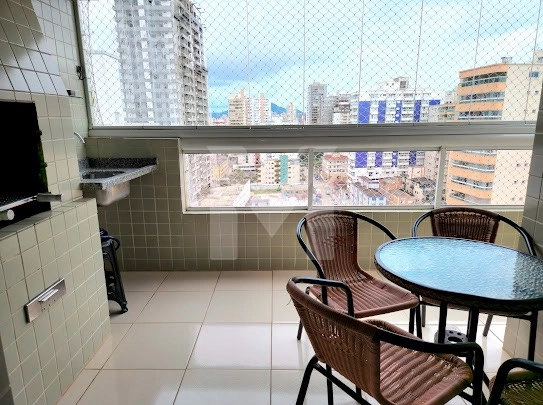 AVIAÇÃO — 2 DORMS, VISTA MAR E SACADA COM CHURRASQUEIRA: 5ª foto da galeria de imagens do imóvel
