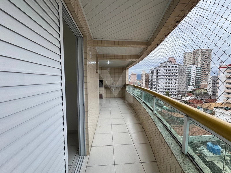 Apartamento 2 Dorm. Varanda gourmet, vista mar na Ocian, 50m da praia: 3ª foto da galeria de imagens do imóvel