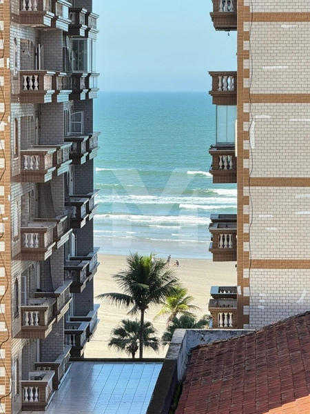 Apartamento 2 Dorm. Varanda gourmet, vista mar na Ocian, 50m da praia: 2ª foto da galeria de imagens do imóvel