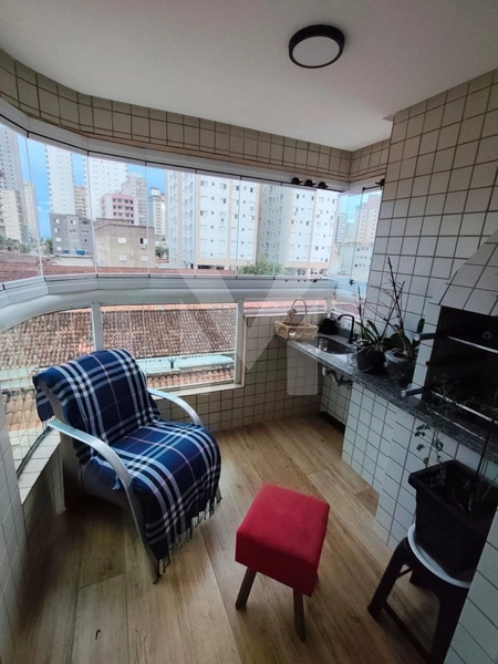 1 DORM - SACADA GOURMET COM CHURRASQUEIRA CARVÃO: 1ª foto da galeria de imagens do imóvel