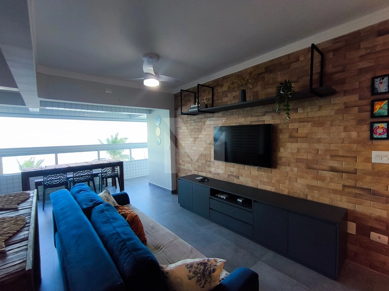 Apartamento de 2 dormitórios frente total para o mar porteira fechada: 4ª foto da galeria de imagens do imóvel