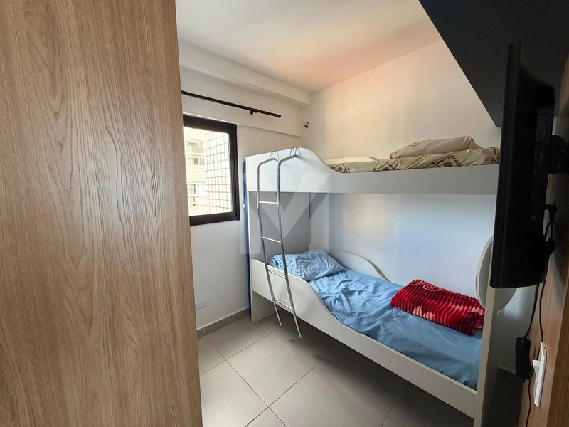 Apartamento frente total para o mar 2 dormitórios mobiliado no Caiçara: 10ª foto da galeria de imagens do imóvel