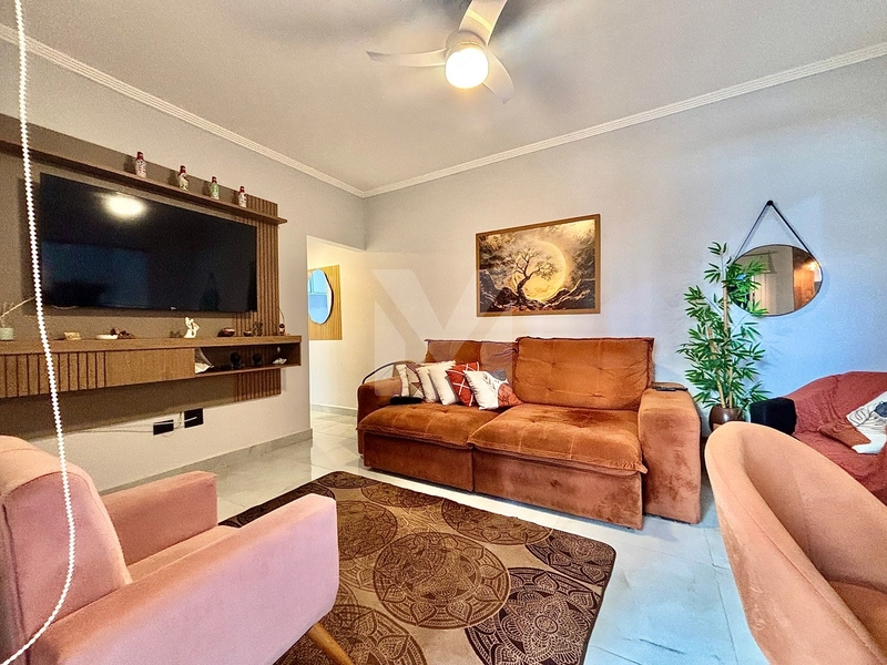 Apartamento 1 Dorm. mobiliado na Ocian há 3 quadras da Praia: 3ª foto da galeria de imagens do imóvel
