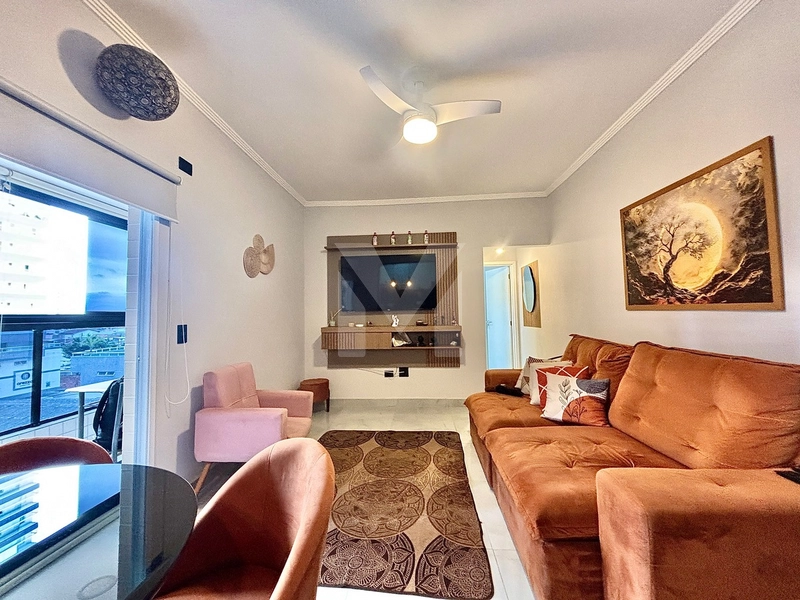 Apartamento 1 Dorm. mobiliado na Ocian há 3 quadras da Praia: 2ª foto da galeria de imagens do imóvel