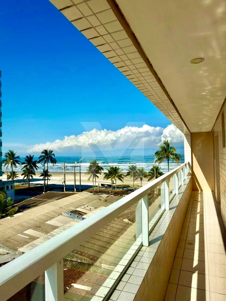 Apartamento em Prédio Frente Mar mobiliado com vista livre-Jardim Real: 2ª foto da galeria de imagens do imóvel