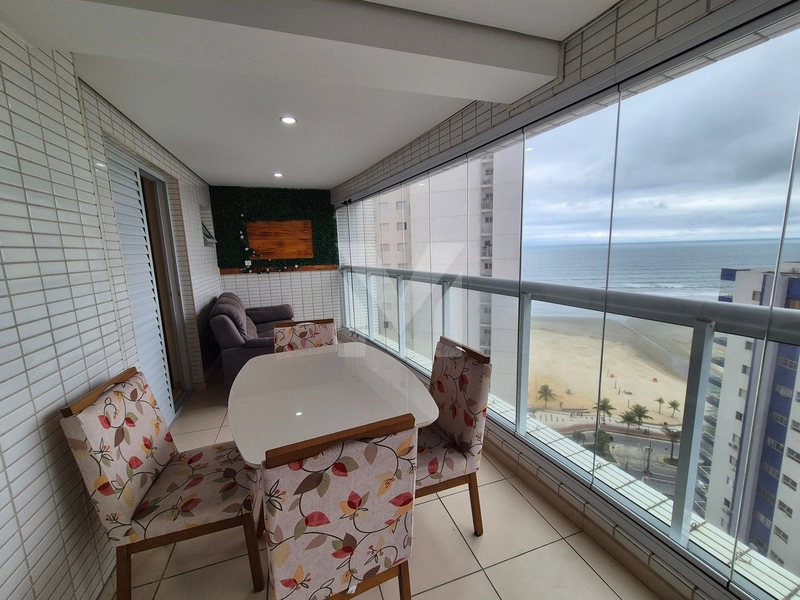 Apartamento mobiliado com vista para o mar para locação em Praia Grand: 4ª foto da galeria de imagens do imóvel