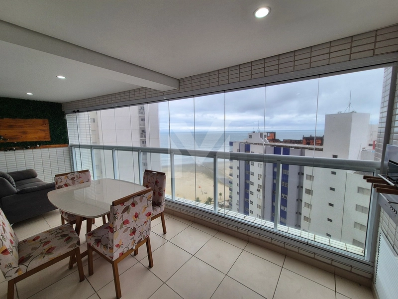 Apartamento mobiliado com vista para o mar para locação em Praia Grand: 2ª foto da galeria de imagens do imóvel