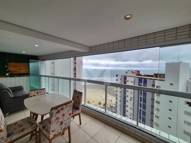 Apartamento mobiliado com vista para o mar para locação em Praia Grand: 1ª foto da galeria de imagens do imóvel