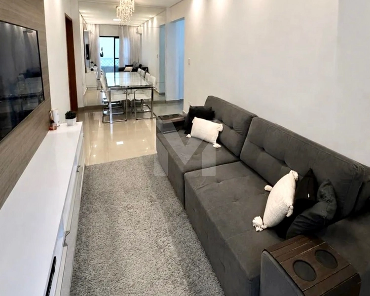 Apartamento mobiliado de 2 dormitórios na Guilhermina – Praia Grande: 2ª foto da galeria de imagens do imóvel