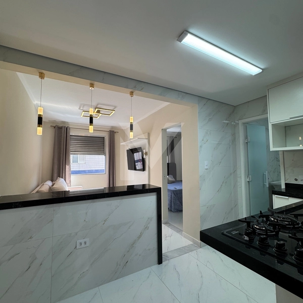 APARTAMENTO 1 DORMITÓRIO À VENDA NO CANTO DO FORTE: 1ª foto da galeria de imagens do imóvel