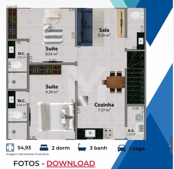 Casa Sobreposta à Venda no Jardim Real – Praia Grande/SP: 26ª foto da galeria de imagens do imóvel