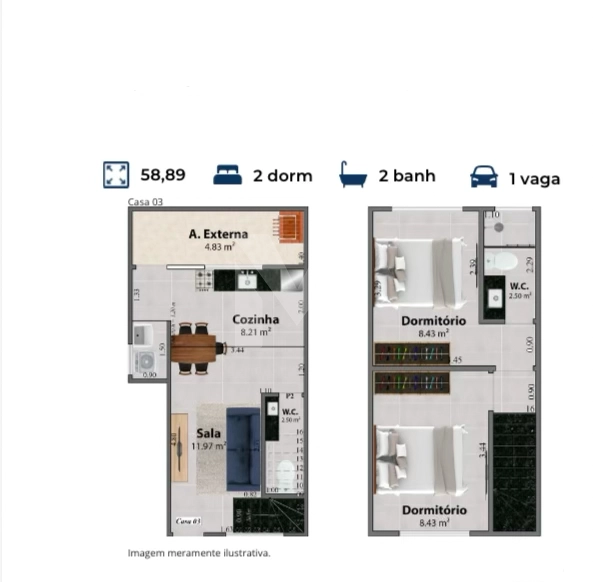 Sobrado em condominio à Venda no Jardim Real – Praia Grande/SP: 22ª foto da galeria de imagens do imóvel