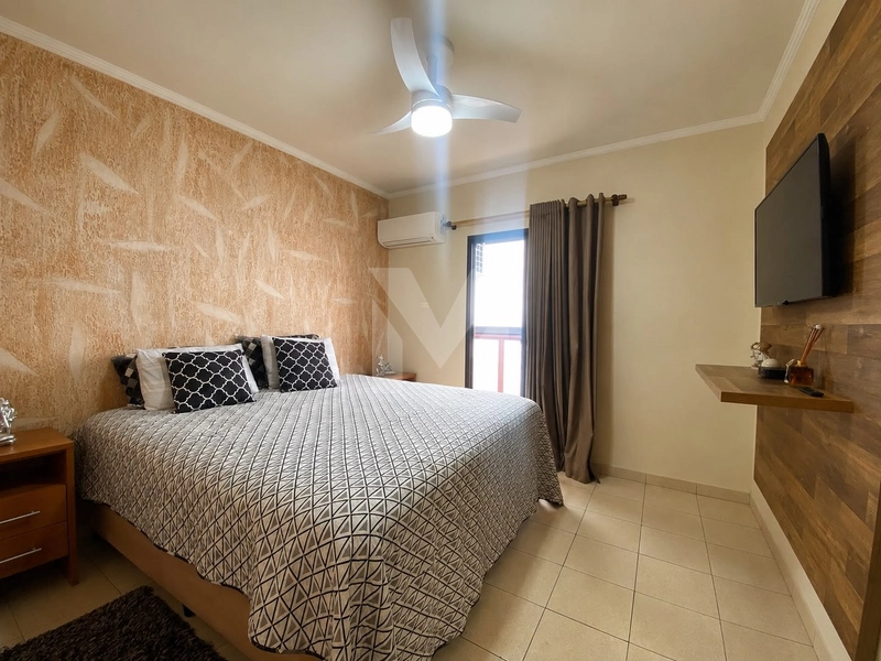 Apartamento dois dormitórios sendo uma suíte, Frente mar, Praia grande: 2ª foto da galeria de imagens do imóvel
