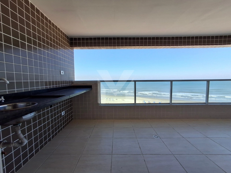 Apartamento 3 dormitórios, frente total para o mar na Vila Mirim.: 8ª foto da galeria de imagens do imóvel