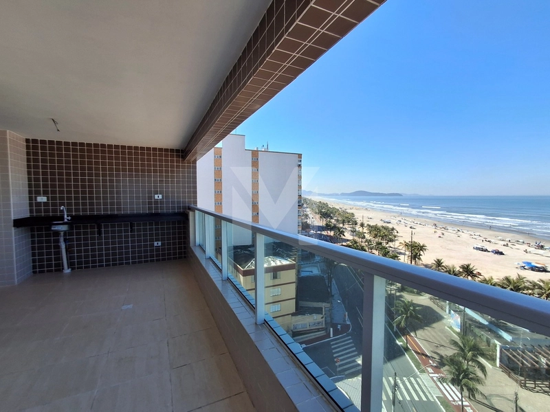 Apartamento 3 dormitórios, frente total para o mar na Vila Mirim.: 10ª foto da galeria de imagens do imóvel