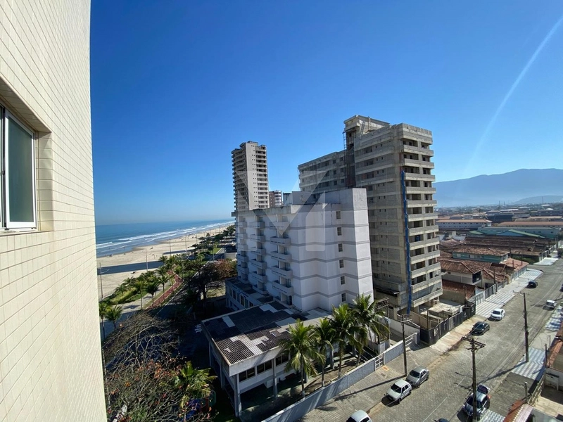 Apartamento vista mar, 1 dormitório, 1 vaga, Praia Grande.