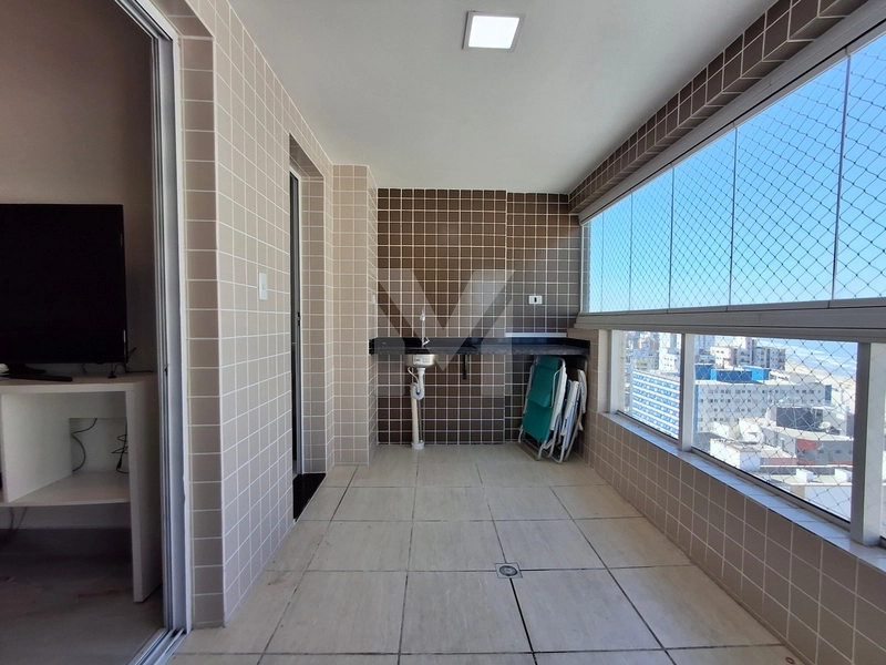 Apartamento 2 dormitórios em prédio frente mar na Vila Mirim.: 13ª foto da galeria de imagens do imóvel