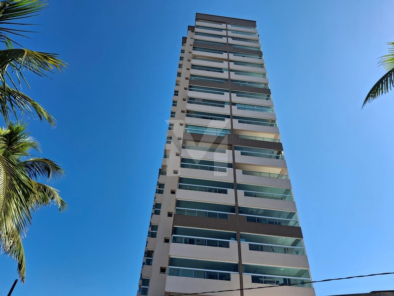 Apartamento 2 dormitórios em prédio frente mar na Vila Mirim.: 3ª foto da galeria de imagens do imóvel