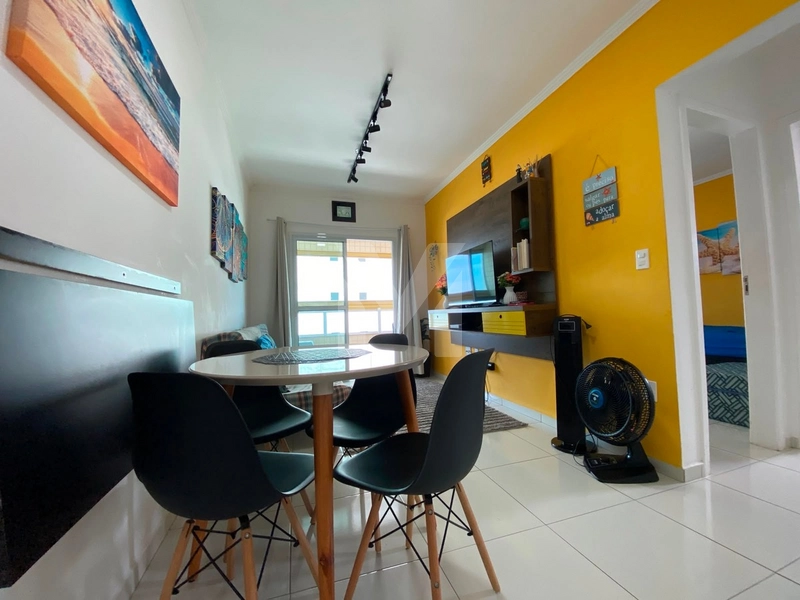 Apartamento vista mar, 1 dormitório, 1 vaga de garagem, Praia Grande.: 3ª foto da galeria de imagens do imóvel