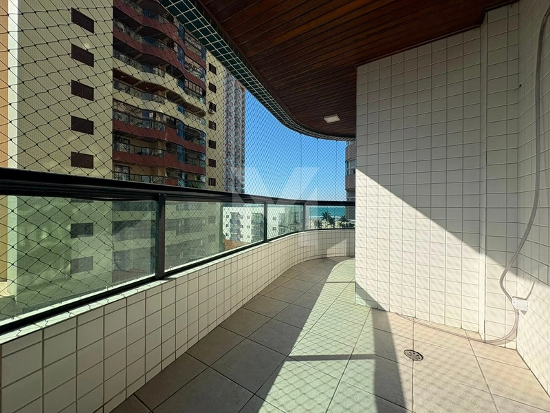Apartamento vista mar, 2 dormitórios, 1 vaga, Aviação, Praia Grande