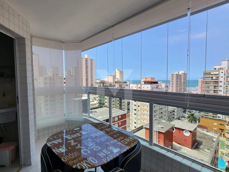 Apartamento vista mar, 2dormitórios, 1suíte, 1vaga, Tupi, Praia Grande