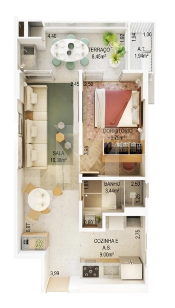 Seu novo apartamento no Canto do Forte - Praia Grande!: 2ª foto da galeria de imagens do imóvel