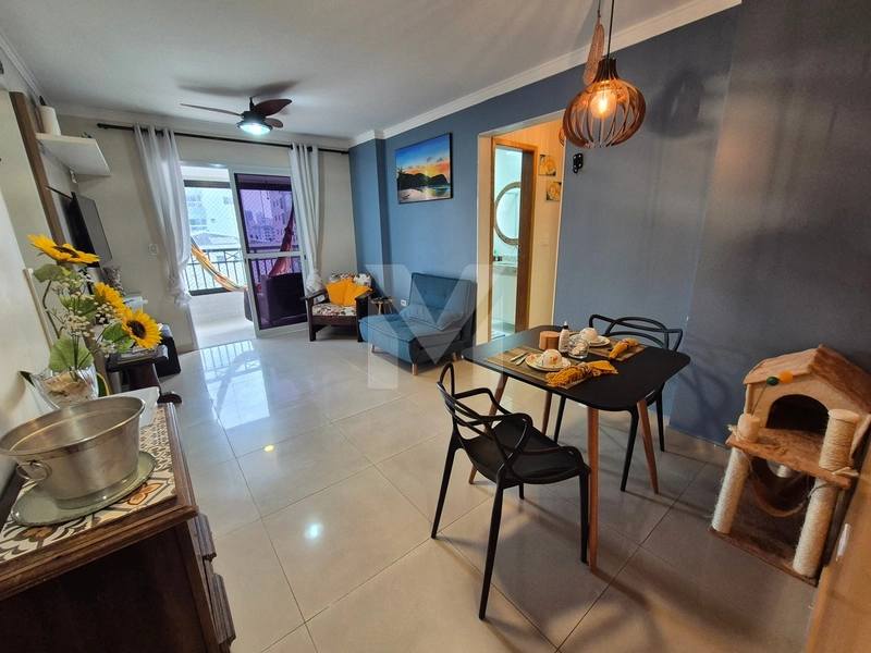 Apartamento mobiliado de 1 dor com suíte para locação na Guilhermina: 2ª foto da galeria de imagens do imóvel