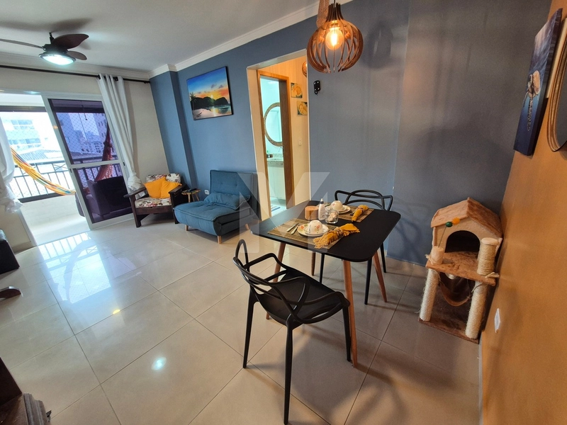 Apartamento mobiliado de 1 dor com suíte para locação na Guilhermina: 3ª foto da galeria de imagens do imóvel