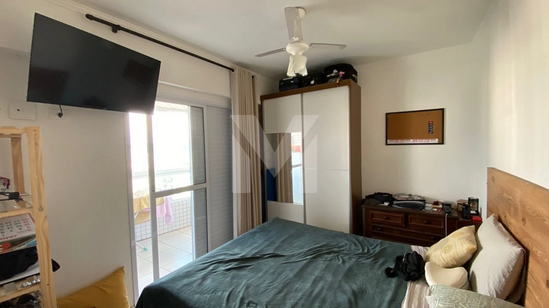 Apartamento com vista mar , 2 dorms, 1 suíte, 1 vaga, Guilhermina: 3ª foto da galeria de imagens do imóvel