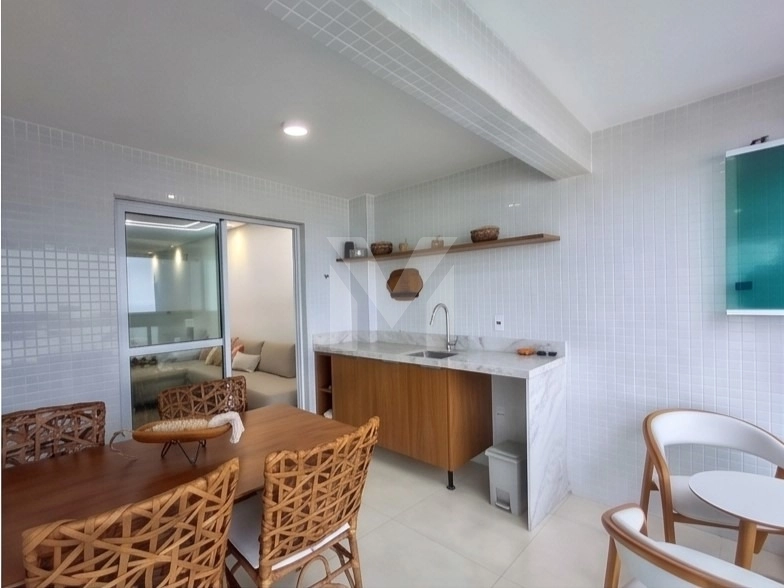 Lindo apartamento mobiliado com 3 dormitórios frente total para o mar: 4ª foto da galeria de imagens do imóvel