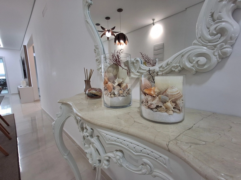 Lindo apartamento mobiliado com 3 dormitórios frente total para o mar: 12ª foto da galeria de imagens do imóvel