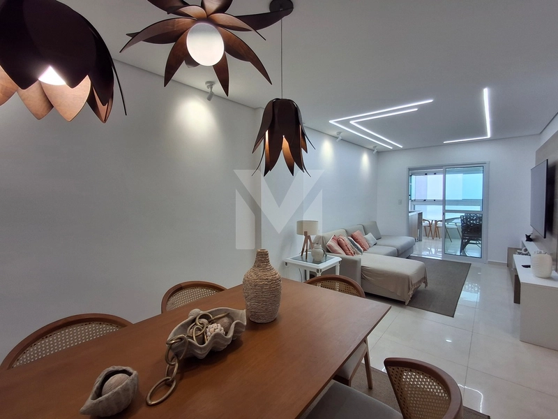 Lindo apartamento mobiliado com 3 dormitórios frente total para o mar: 14ª foto da galeria de imagens do imóvel