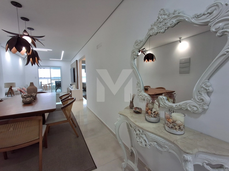 Lindo apartamento mobiliado com 3 dormitórios frente total para o mar: 11ª foto da galeria de imagens do imóvel