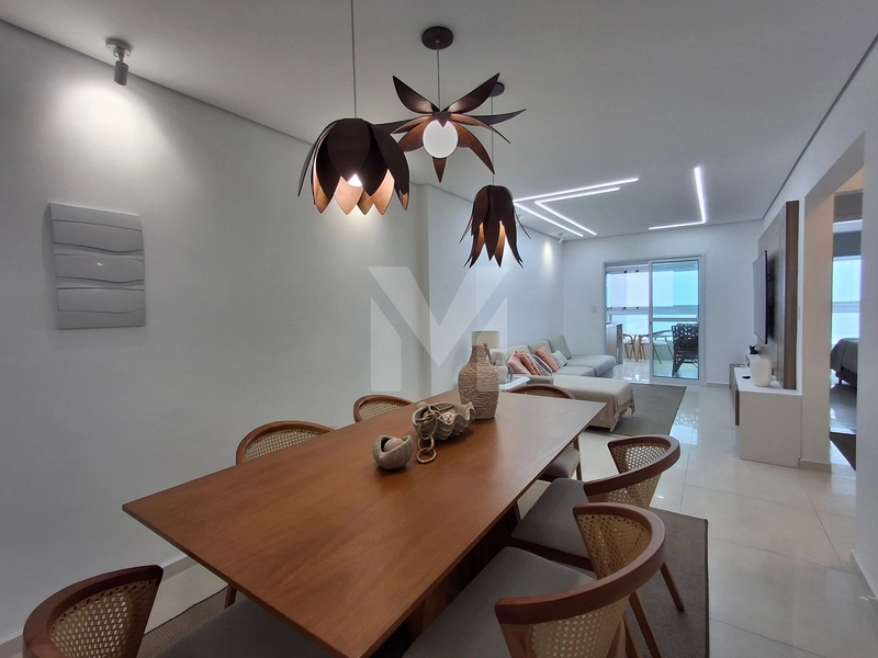 Lindo apartamento mobiliado com 3 dormitórios frente total para o mar: 13ª foto da galeria de imagens do imóvel