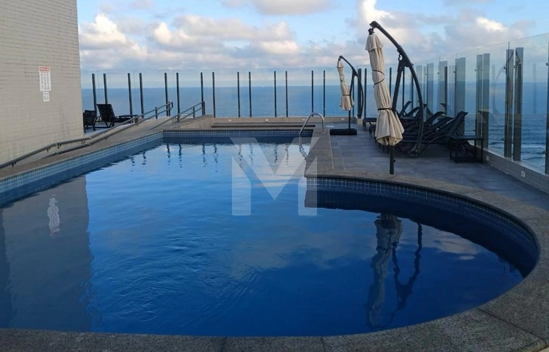 Apartamento 2 dorms, 2 suites, 2 vagas e vista mar na Guilhermina