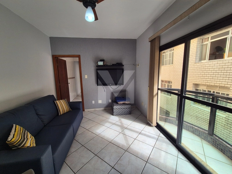 Apartamento de 1 Dormitório Mobiliado no Canto do Forte para Venda!