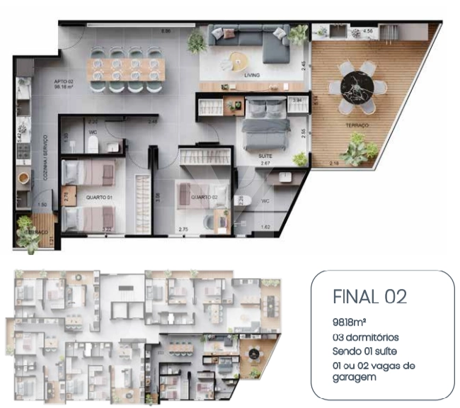 LANÇAMENTO FRENTE MAR – ENTREGA PREVISTA PARA 2º SEMESTRE DE 2026: 5ª foto da galeria de imagens do imóvel