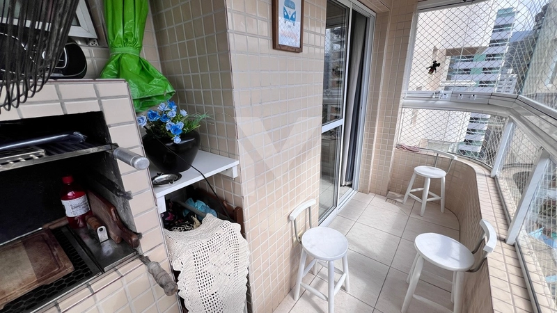 Apartamento a 200 metros do mar na Vila Caiçara: 6ª foto da galeria de imagens do imóvel