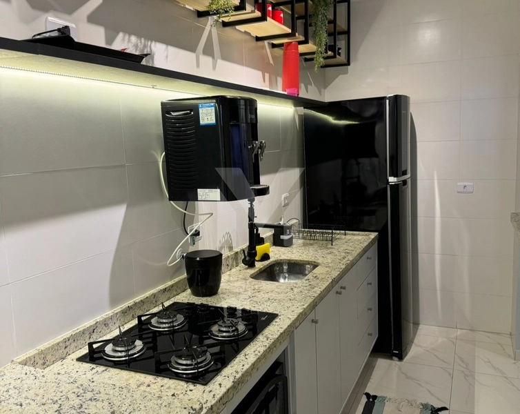 Apartamento mobiliado e moderno na Caiçara – 300m da praia!: 11ª foto da galeria de imagens do imóvel