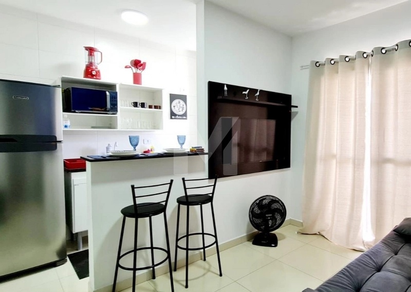 Apartamento mobiliado a 100 metros da praia