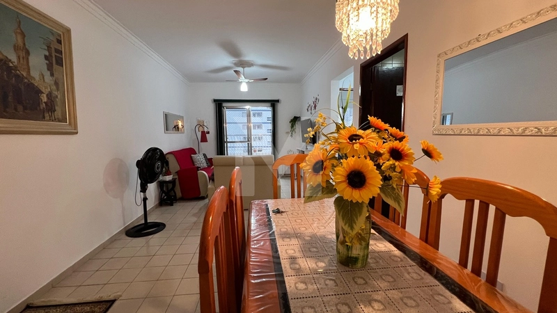 Apartamento no Ocian com vista livre lateral do mar