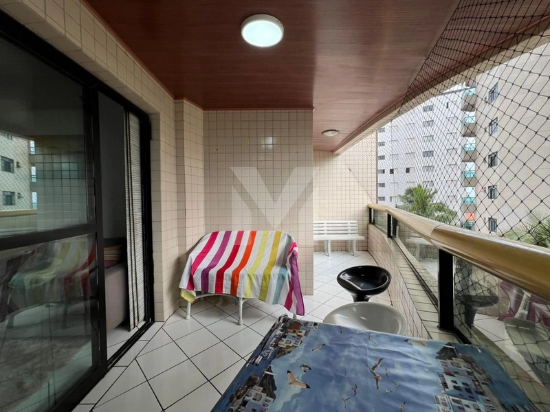 Apto na Ocian com duas sacadas, churrasqueira e vista parcial do mar.: 3ª foto da galeria de imagens do imóvel