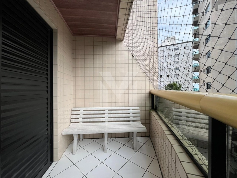Apto na Ocian com duas sacadas, churrasqueira e vista parcial do mar.: 4ª foto da galeria de imagens do imóvel