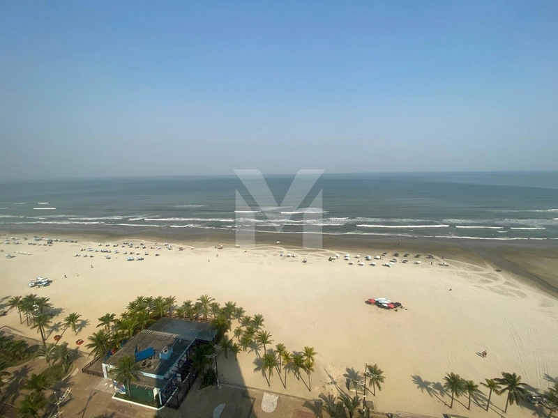 Apartamento frente mar com 3 dormitórios porteira fechada